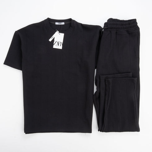 Short Sleeve Cotton Suit